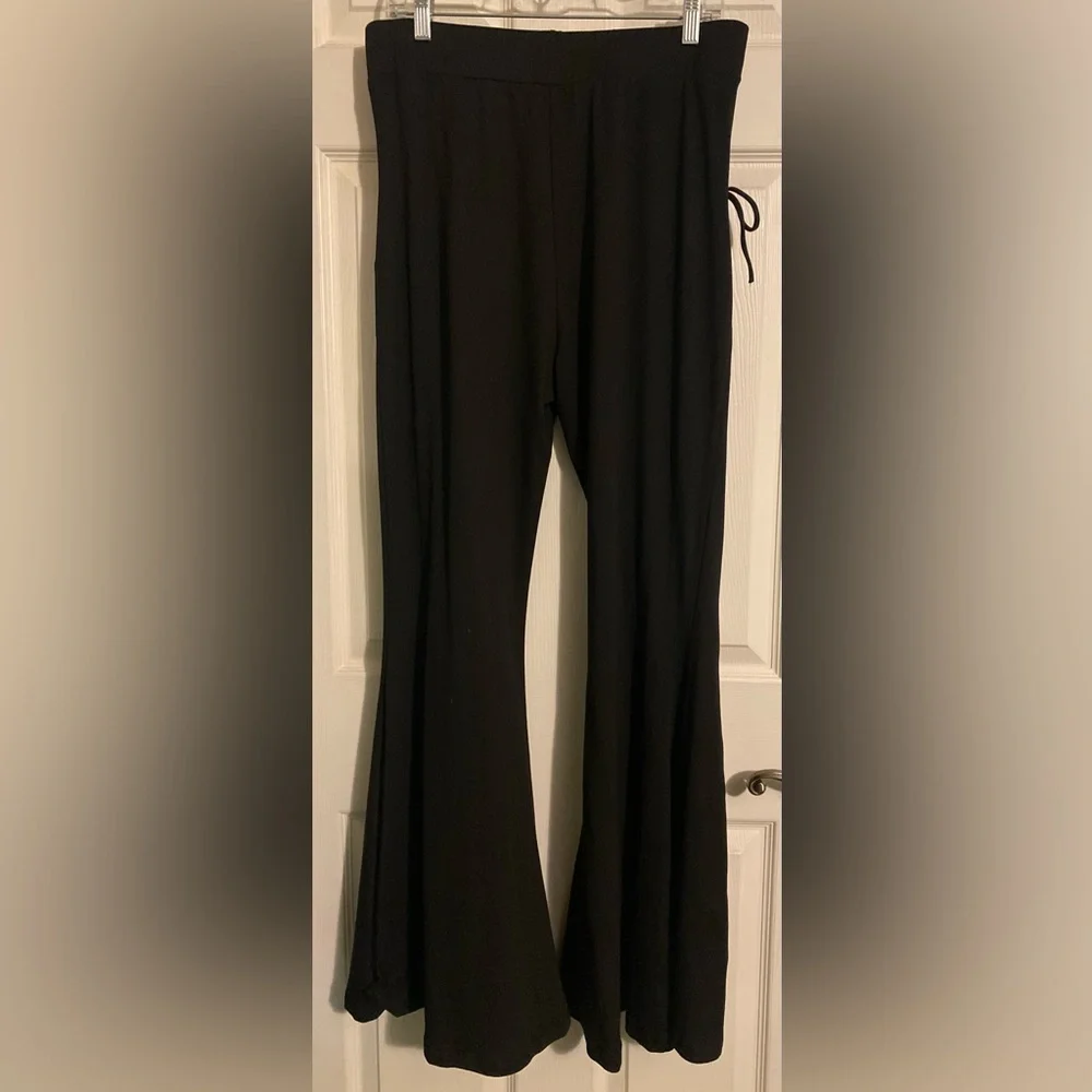 Forest Ink ๐ค Alice ๐ Lace Up Flare Pants ๐ค NWOT - Picture 6 of 7